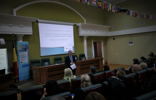 Training pentru prorectori responsabili de activitate științifică și directorii de școli doctorale 